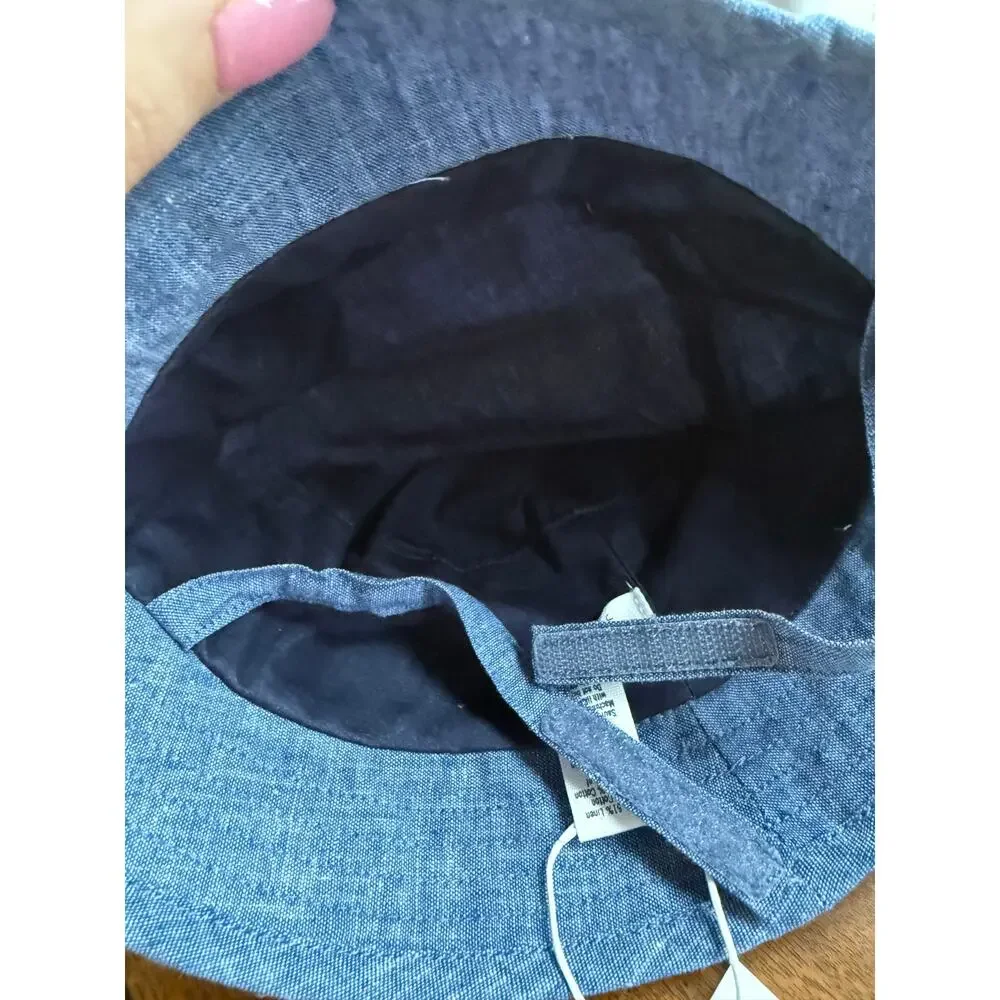 NWT Kids Faux Denim Anchor Bucket Hat